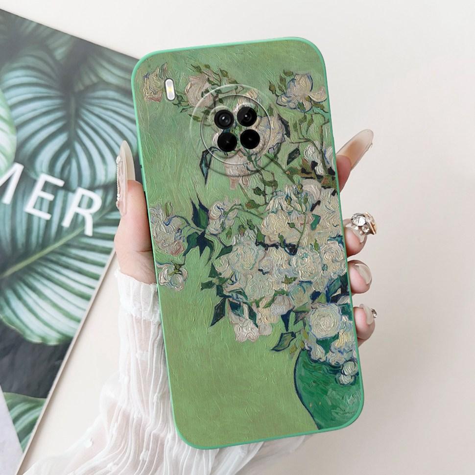 Чехол для Huawei Y9a FRL-23 FRL-L22 Модный расписной чехол Мягкий силиконовый ТПУ Чехол для телефона Для Huawei Y 9a Y9a Задняя крышка