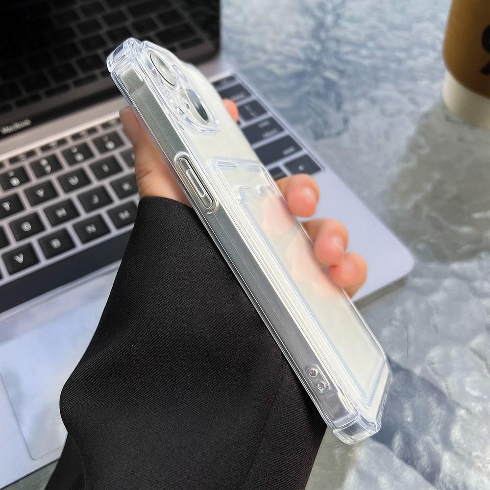 Чехол-карточка для iPhone 11 13 XR 15 14 Pro Max iPhone 12 16 7 8 Plus XS Max Samsung S24 S23 A15 A55 A05 A54 Redmi 12 13C 13 9 с защитой от мультфильмов