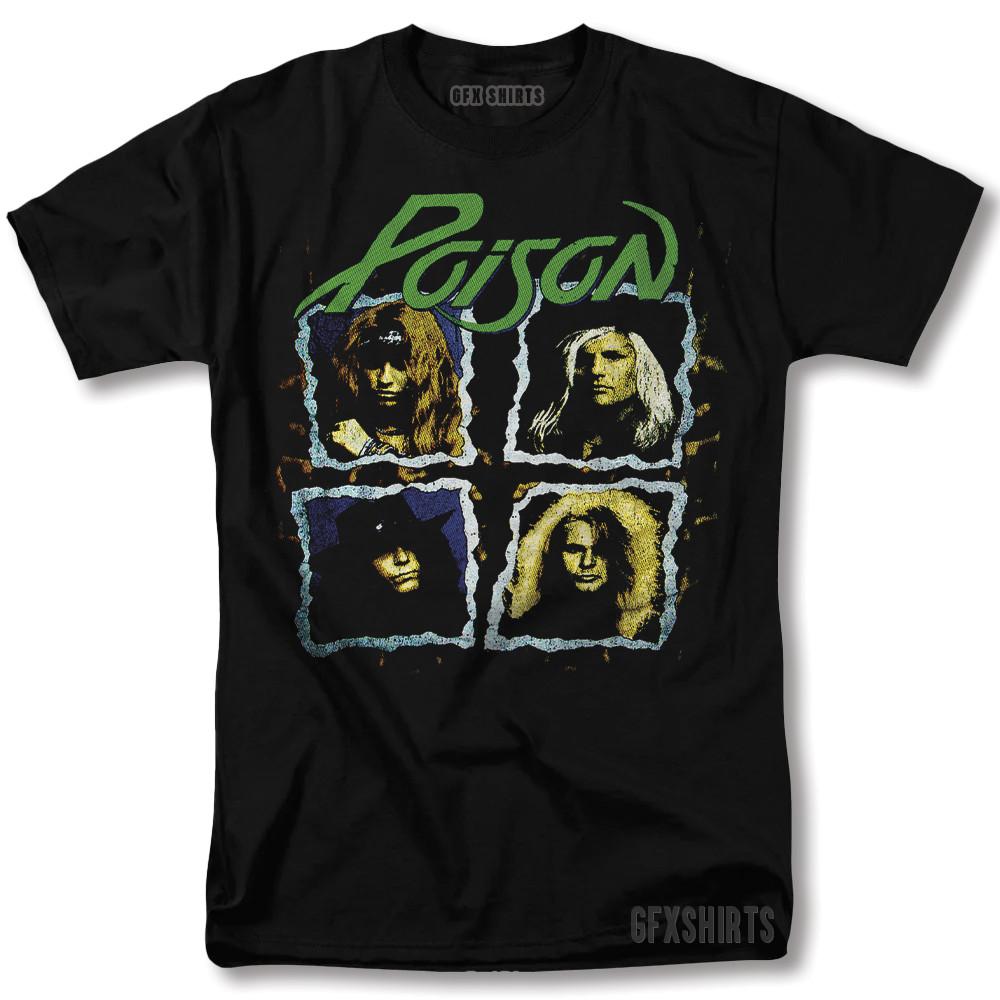 Poison Shirt Rock Concert Merch Tour Vntg Graphic Design T-Shirt