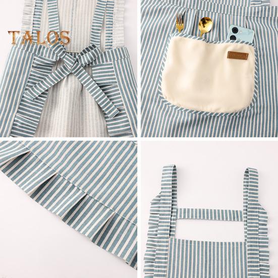 Фартуки для готовки на кухне, регулируемые бретели, мягкие поварские фартуки с большими карманами, унисекс, хлопковый льняной фартук для мужчин и женщин