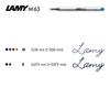 LAMY Lx Palladium Rollerball Pen Elegant Aluminum Body with Bronze Stainless Steel Medium Nib Includes Black Ink Refill M and Case - Finish, Clip, (M)