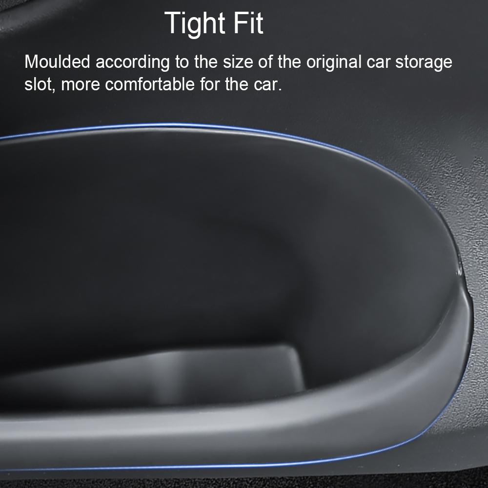 Для Tesla Model 3 2017-2024 силиконовый дверной ящик для хранения протектор органайзер лоток дверной боковой ящик водонепроницаемый устойчивый к царапинам