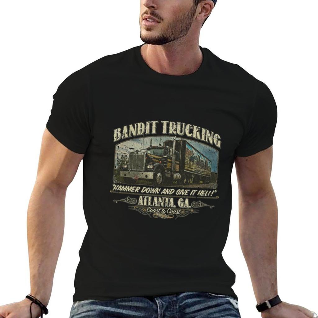 Футболка Bandit Trucking 1977 Современный принт Повседневная футболка