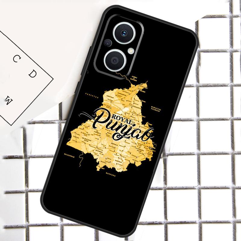 Punjab Map Phone Case For OPPO Reno 7 8 Lite 8T 10 11 12 13 14 Pro 14F OPPO Find X9 X8 X6 X5 Pro Cover