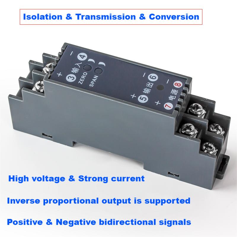 4-20mA to 0-10V Signal Isolator Converter -10A-10A to 4-20mA Signal Converter 0-10V 0-75mV to 4-20mA Galvanic Signal Isolator