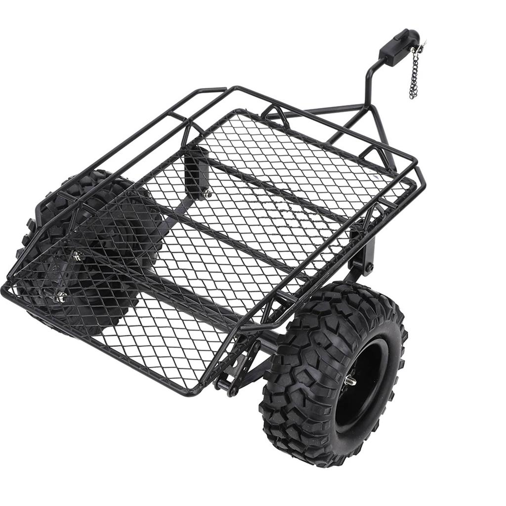 Металлический RC прицеп-ковш имитация прицепного автомобиля для TRX4 D90 SCX10 CC01 110 DIY PartsBlack