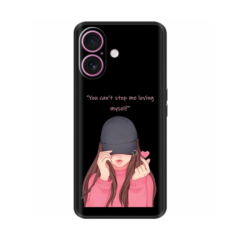 Shockproof Case For iPhone 16 Plus Soft Black Silicone Phone Case For Apple iPhone 16+ 16 Pro Max Protective Shell Cover Bumper