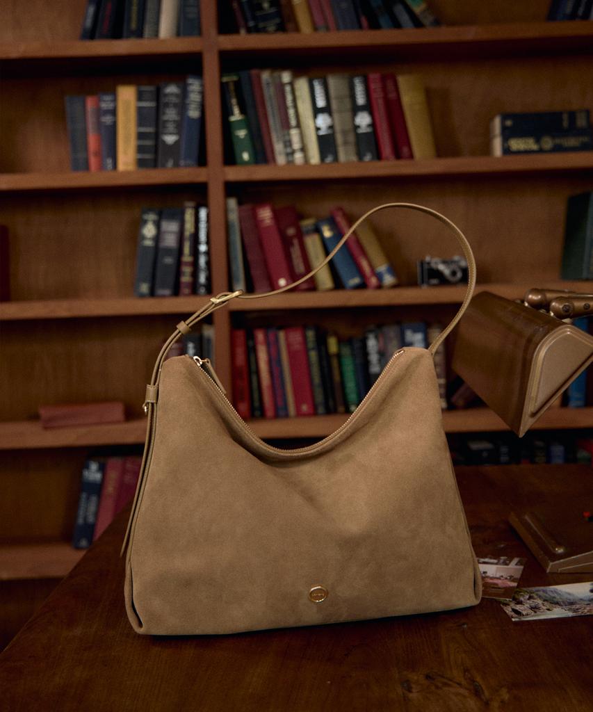 Lememe Sac Agnes Suede Deepbeige