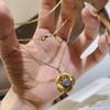 Сияющий матовый роскошный инкрустированный бриллиантами изысканный цветочный ожерелье классический дизайн и очаровательный кулон свадебные помолвочные украшения