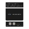 HDTV KVM Переключатель 2 входа 1 выход 4K 60 Гц Общий доступ к USB-клавиатуре и мыши Селектор-переключатель 4K 60 Гц Для ПК Ноутбука Офиса