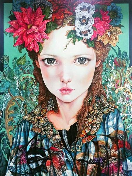 Diy 5d Алмазная вышивка персонажей квадратная круглая дрель цветы бабочка девушка вышивка крестиком ручная работа подарок для хобби