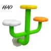 Pet Bird Relaxation Stand Cactus Parrot Perch, Multi-Tier Textured Non-slip Standing Platform, Budgie Scratch Resistant Perch Toy, Cage Accessory for