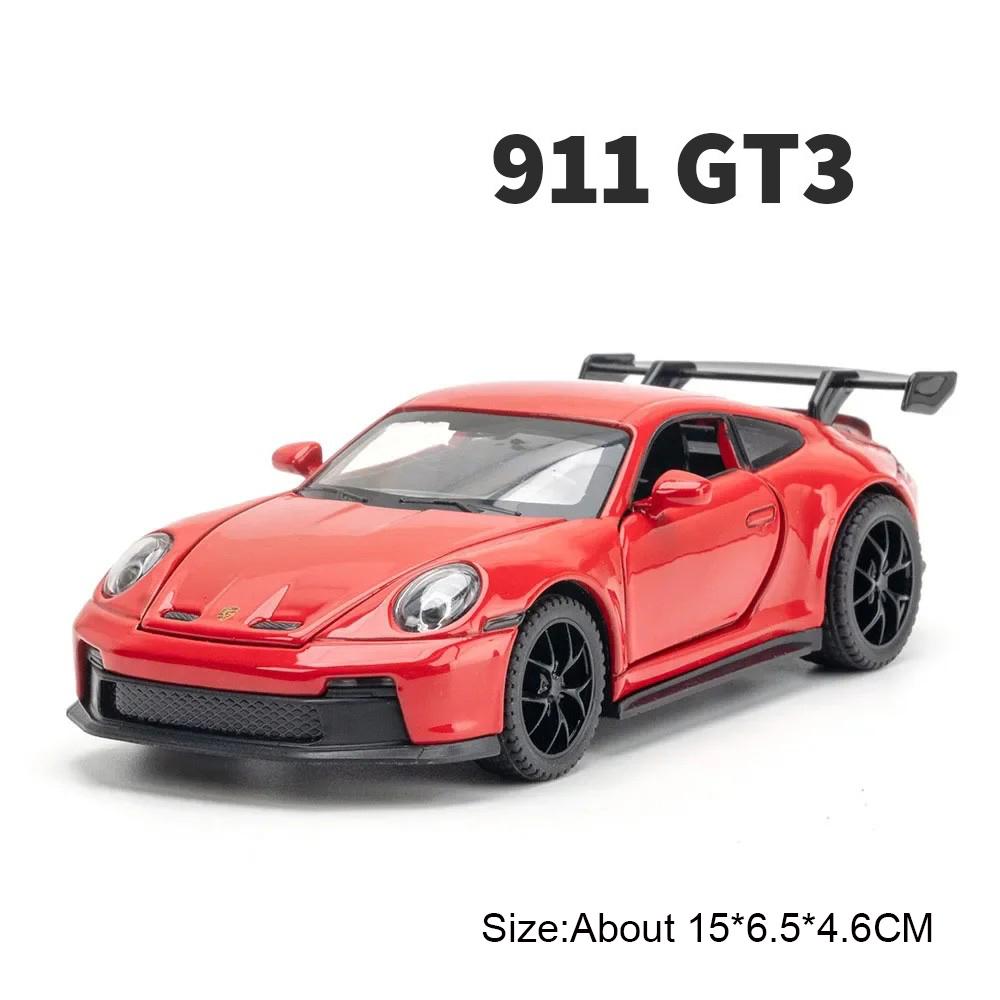1:Масштаб 1:32 Панамера 911GT3 Миниатюрная модель спортивного автомобиля Игрушка Двери Открываются Звук Свет Модели с инерционным механизмом Литые металлические игрушки для детей