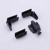 Stainless Steel Glass Door Hinge Glass Clamp Double Head Magnetic Catch Display Cabinet Hinge For 5-8mm Glass Furniture Hardware