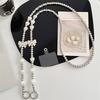 Silver Color Butterfly Shell Long Pendant Chain Crossbody Bag Charm Women's Accessories