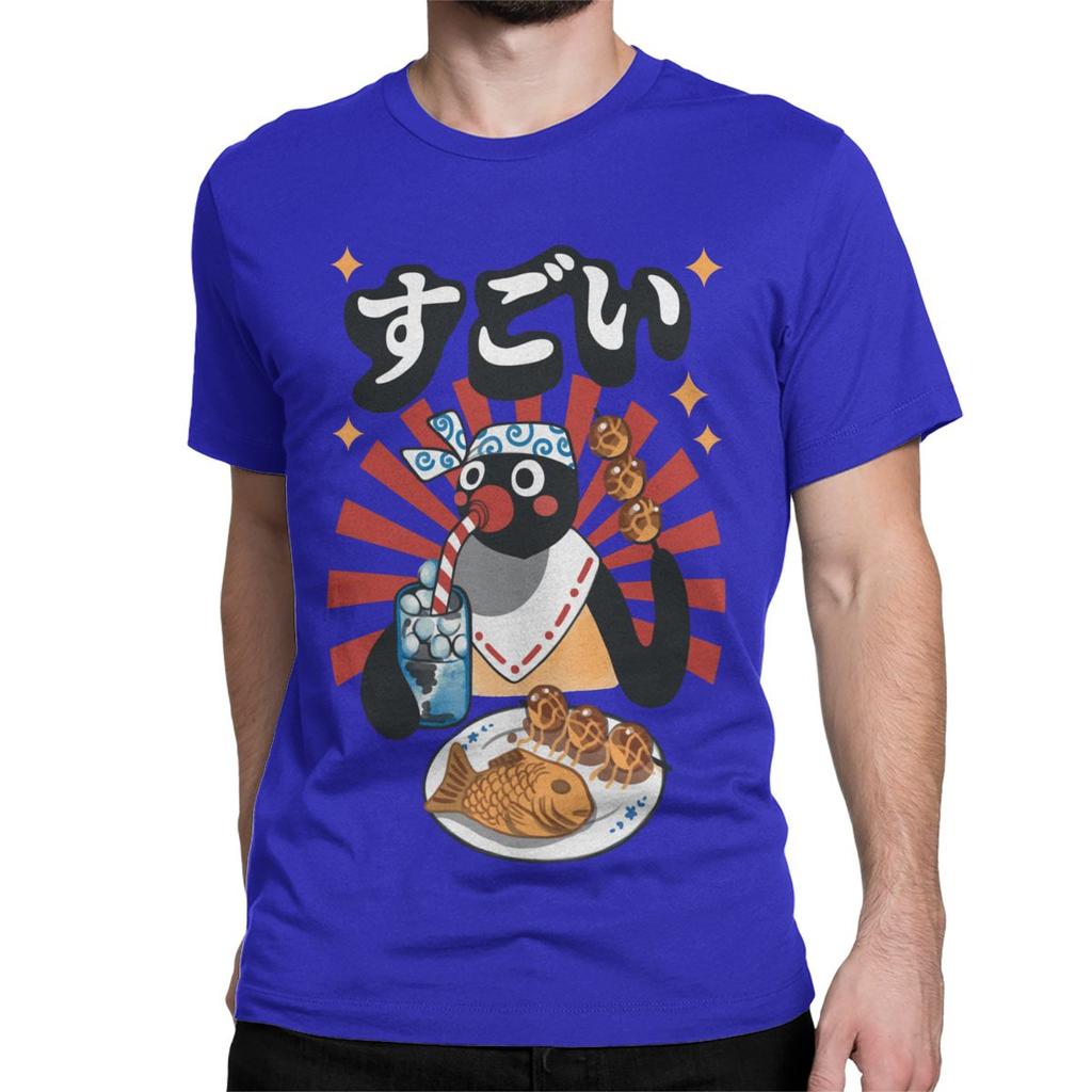 Футболка Matsuri Pengin Мужская Женская Noot Pingu Пингвин Мем Смешной Мультяшный Смешная Футболка Футболка 100% Хлопок Одежда Больших Размеров