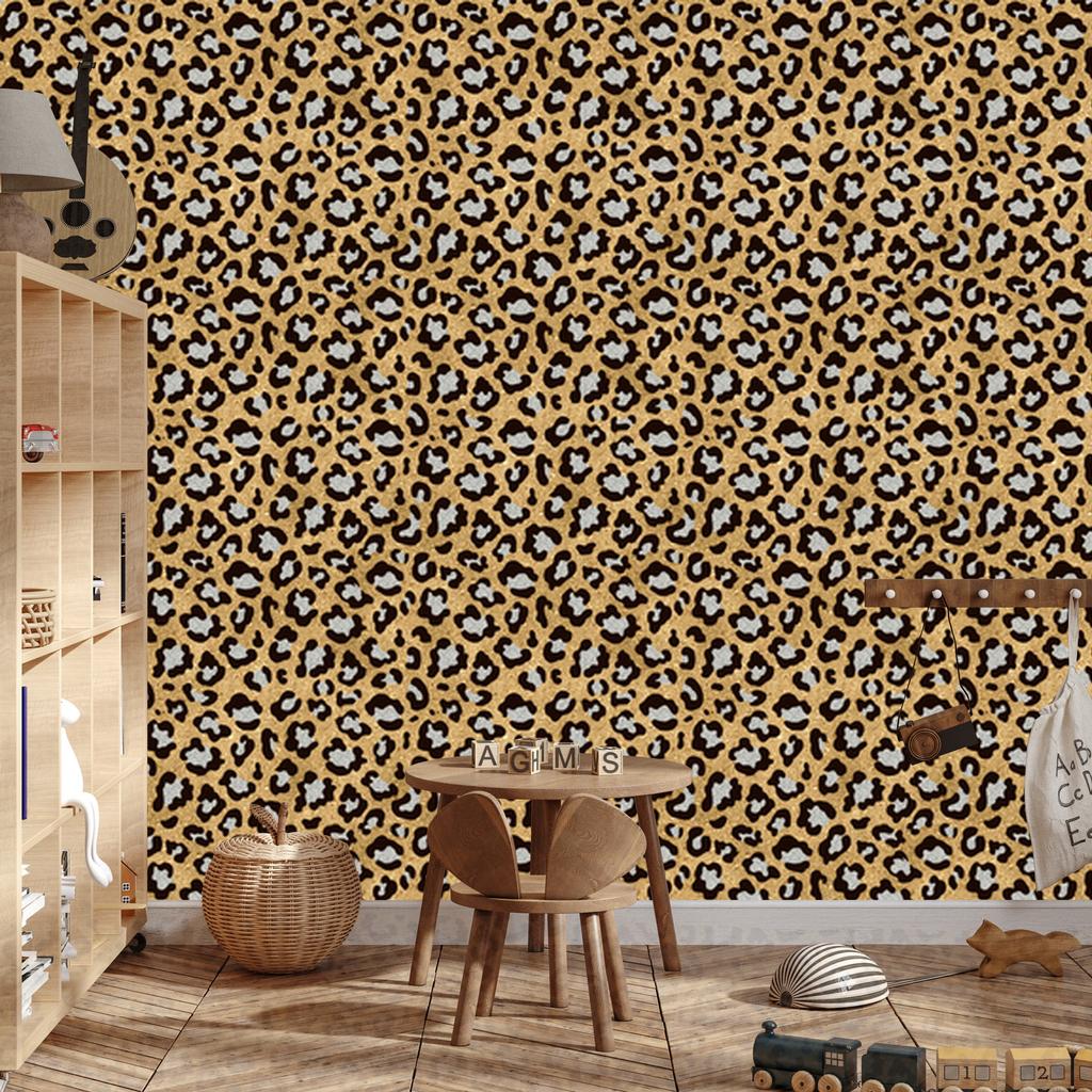 Golden Leather Wallpaper Gold, Ochre, Brown and Rust for Living Room and Bedroom 50x1000