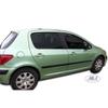 Дефлекторы воздуха - J&J AUTOMOTIVE - Peugeot 307 2001-2008 - Тонированный - Усиленный акрил - Простая установка