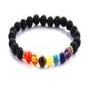Bracelet - Napoulen - 7 Chakras - Agate - Arc-en-ciel - Unisexe