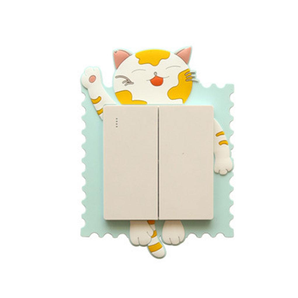 Светящиеся наклейки на выключатель света, антипригарные светящиеся наклейки на выключатель света, защитная крышка, декоративные наклейки на розетку в гостиной
