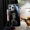 Скелет Жнец Забавный Стиль Мягкий Чехол для Телефона для iPhone 15 16 17 Pro Max 17Air 16E 14 Plus 13 12 Mini Ударопрочная Задняя Крышка