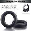 Pulse 3D Ear Pads Replacement PS5 Headset Ear Pads for Sony PS5 Pulse 3D with Ear Pads Noise Isolation Memory Foam Soft Protein Leather & (Black)