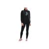 Under Armour Однотонный жилет с логотипом и воротником-молнией для женщин, черный 1372647-001