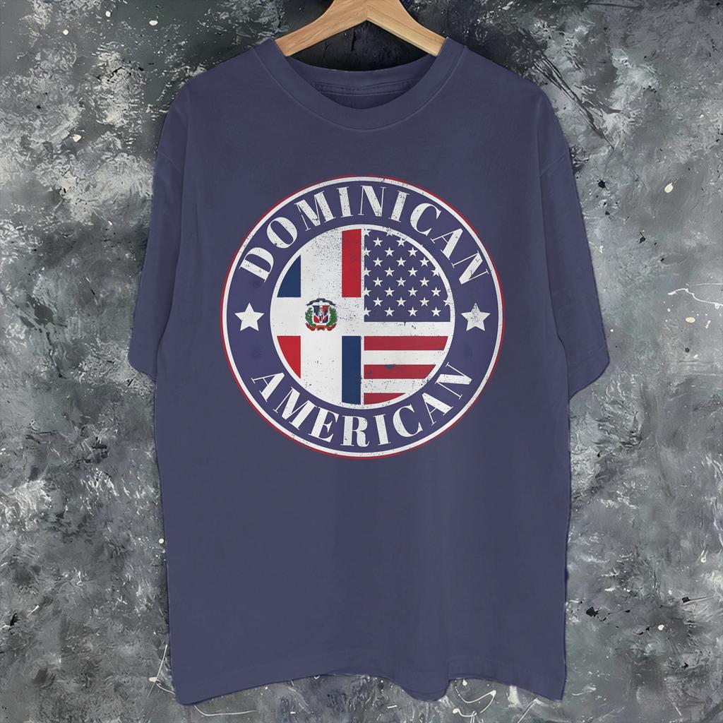 Unisex Women Graphic Print Dominican Republic Tee T Shirt Pure Cotton Tshirts Clothes