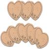 Brown Earring Holder Cards Kraft Paper Kraft Paper Tags Ear Studs Display  For Earrings