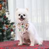 Christmas Pet Bandanas Collar for Small Large Dogs Saliva Towel Dog Triangle Towels Puppy Cotton Scarf Kerchief Pet