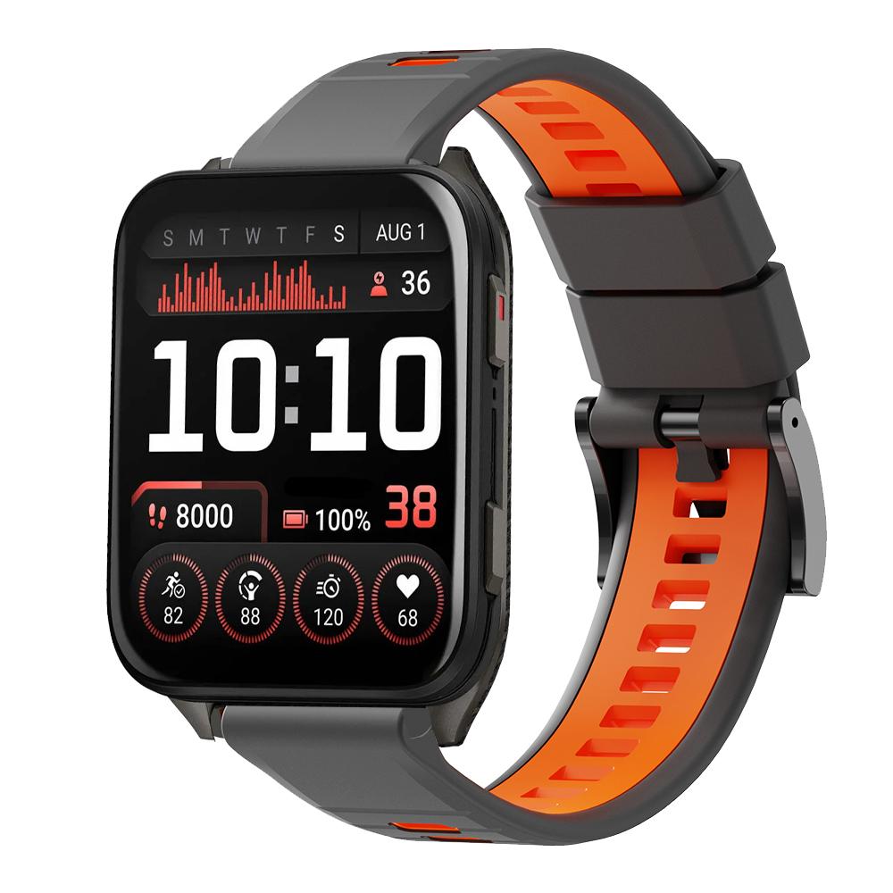Спортивный двухцветный силиконовый ремешок 24 мм для Garmin Venu X1 Браслет для часов Garmin Venu X1 TicWatch Pro 5 Enduro