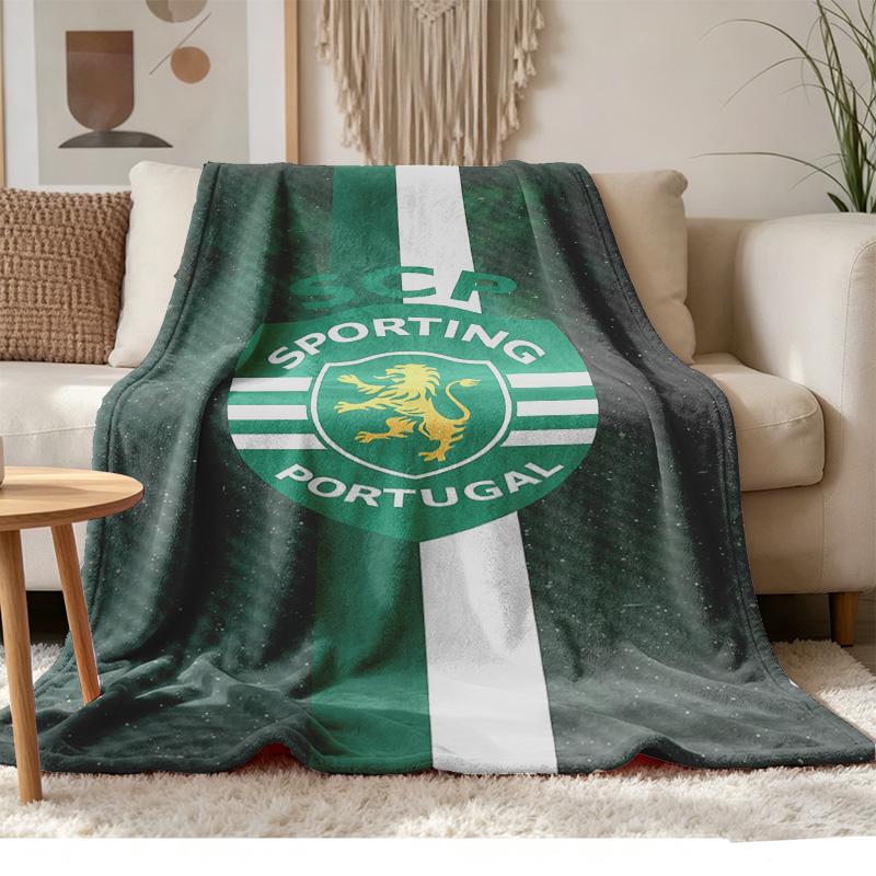 Sporting CP Soft and comfortable flannel Suitable for sofas living rooms outdoor camping travel and also makes a great anniversary gif