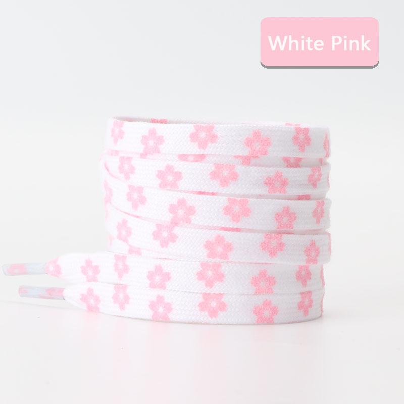 Плоские шнурки для кроссовок Шнурки для обуви с сердечками и любовью Цветы Маленькие ромашки Сакура Шнурки для обуви Высокие холщовые шнурки для обуви