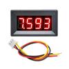 Цифровой вольтметр постоянного тока 0-100 В, 0,36" LED, 4-разрядный, мини-вольтметр, инструмент для измерения напряжения, 3 провода, красный, зеленый, синий дисплей, DIY, 0,36 дюйма