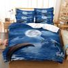 Dolphin Diving Duvet Cover Set 3d Digital Printing Bed Linen Fashion Design Comforter Cover Bedding Sets  Bed Set