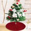Юбка для рождественской елки Yousheng, маленькая толстая вязаная круглая юбка для елки, деревенское украшение для рождественской елки для праздничного декора фермерского дома и вечеринки