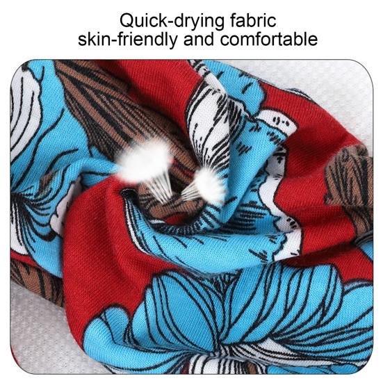 Повязка на голову в стиле бохо с ретро-узором, широкая, высокоэластичная, впитывающая пот, с принтом