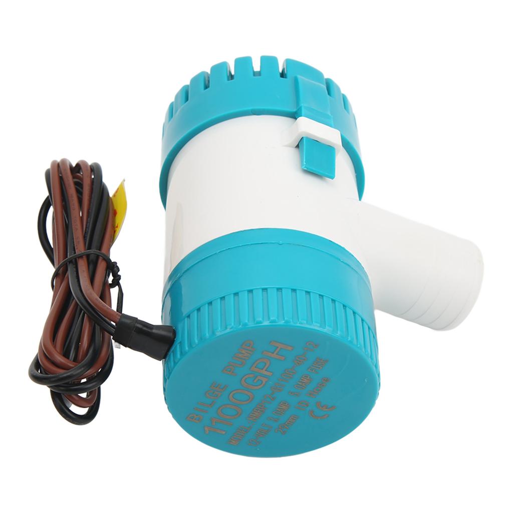 1100 галлонов в час Трюмная помпа для лодки 12 В Погружной электрический водяной насос Защита от воспламенения для морского использования