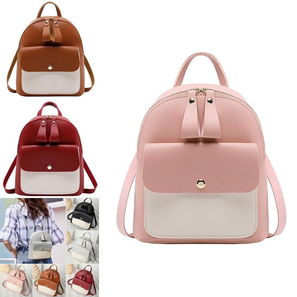 Sophisticated Mini Rucksack Handbag For Women And Girls In Soft Pu Leather