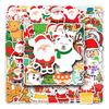 50 Pieces Christmas Stickers Cartoon Holiday Notebook DIY Skateboard Mobile Phone Case Luggage Stickers Waterproofs