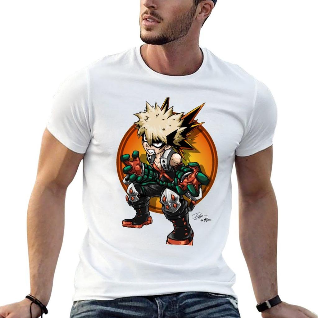 Katsuki Bakugo T-Shirt Stain Resistant Casual Tee