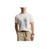 Polo Marlin Print Crew Neck Short Sleeve T-Shirt Men T Shirts White 710952978-001