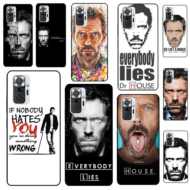 Кейс для таблеток Dr House Хью Лори для Xiaomi Redmi Note 12 Pro 11 9 8 10 Pro 9S 10S 11S 12S Redmi 12C 9C 10A 10C Чехол