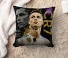 Football Star Cr7 Pillow Cover Sofa Decorative Double-sided Printing Seat Car Cushion Case Ronaldos Pillowcase Home Supply Gift