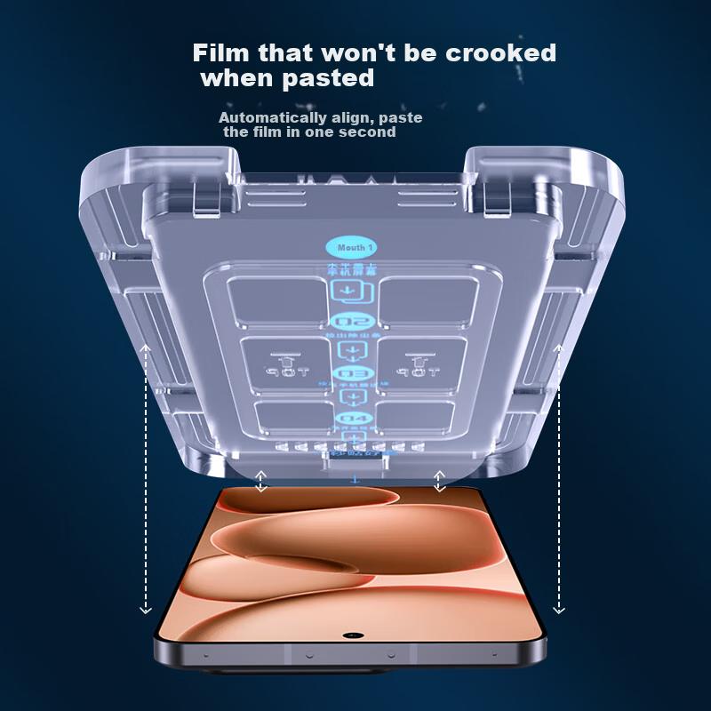 Tempered Glass Screen Protector for OPPO Find X8 Ultra, Full Coverage Anti-Drop Installation Screen Protector for Find X8 Ultra Smartphone