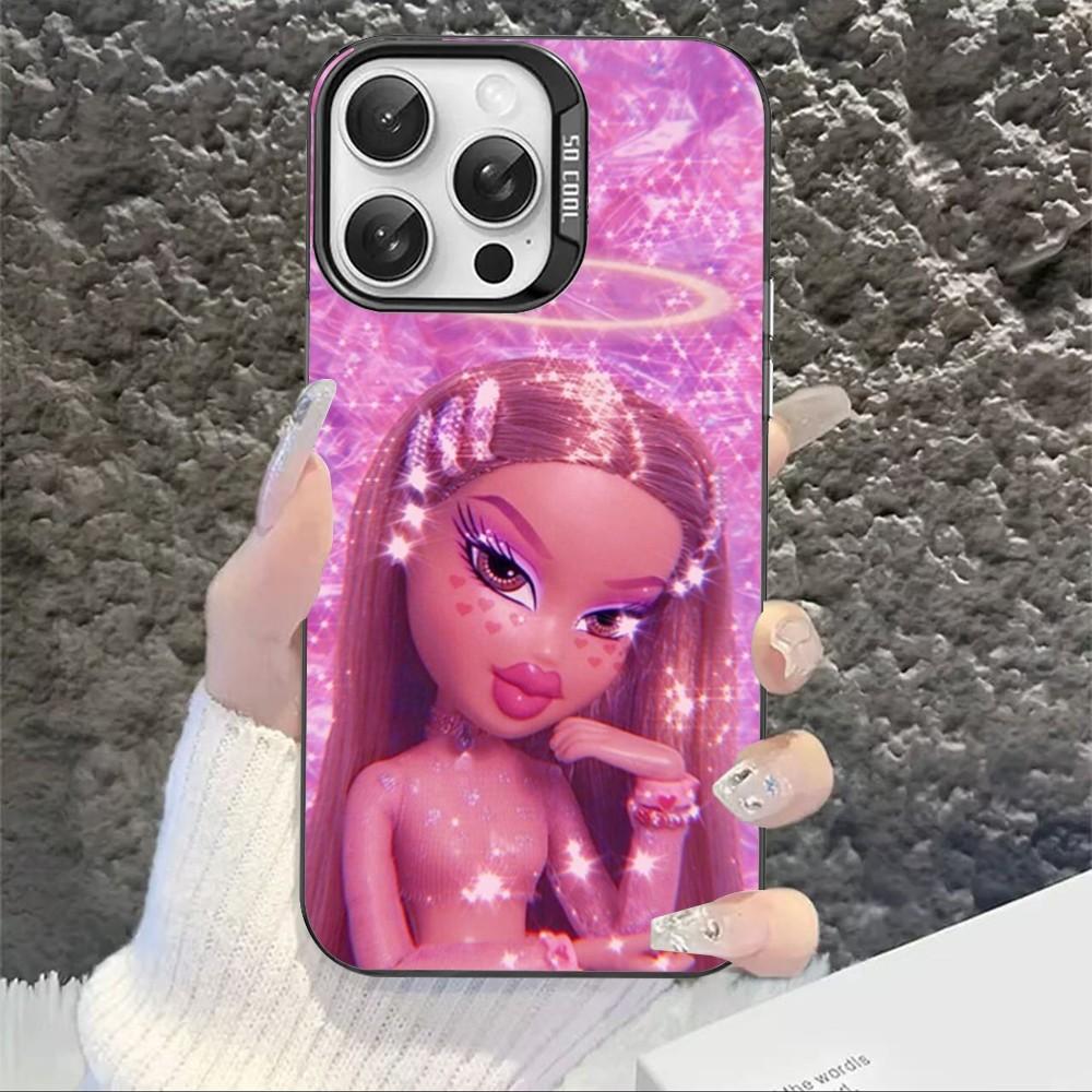 Cute Bratz Doll Phone Case For IPhone 16 15 14 13 12 11 Pro Max X XR XSMAX 8 7 Plus Matte Shockproof Back Cover