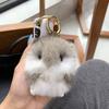 8 см Милый Мини-Хомяк Подвеска Брелок Детский Роскошный Настоящий Мех Норки Кукла Игрушка Сумка Ключ от Машины Брелоки Украшение Брелок Мелочь Подарки