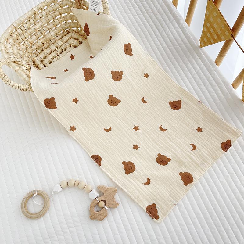 Хлопковое муслиновое детское полотенце для лица, длинная салфетка для отрыгивания для новорожденных, полотенца для рук в детском саду, нагрудники для младенцев, мочалка, детские принадлежности