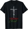 Christmas begins with Christ Jesus Faithful Christian Light T-Shirt