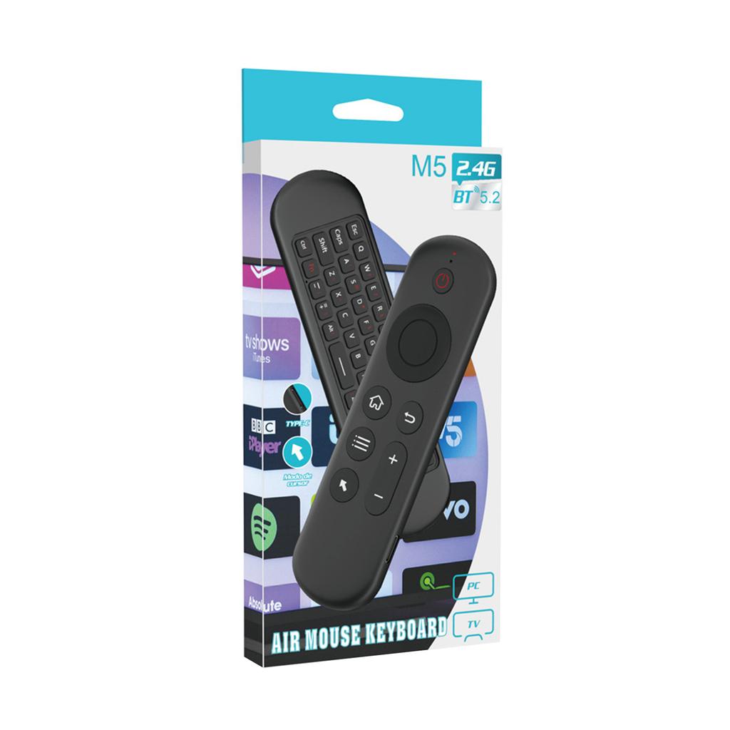 BLE5.2 и 2.4G Fly Mouse Пульт дистанционного управления Гироскоп 6 осей Универсальный Голосовой пульт дистанционного управления для ТВ-приставки